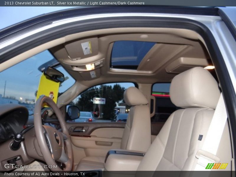 Silver Ice Metallic / Light Cashmere/Dark Cashmere 2013 Chevrolet Suburban LT