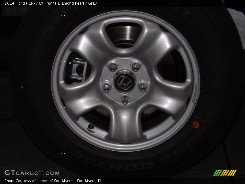 White Diamond Pearl / Gray 2014 Honda CR-V LX