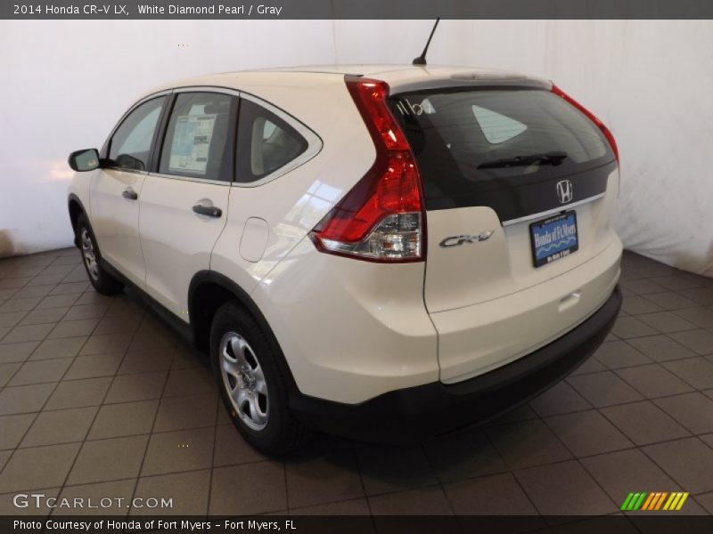 White Diamond Pearl / Gray 2014 Honda CR-V LX