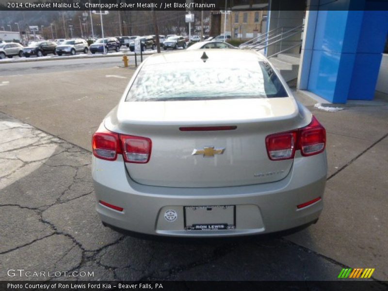 Champagne Silver Metallic / Jet Black/Titanium 2014 Chevrolet Malibu LS