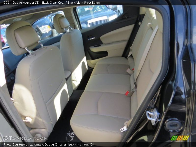 Black Clear Coat / Black/Light Frost Beige 2014 Dodge Avenger SE