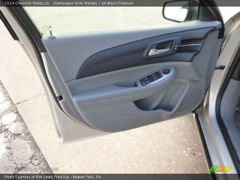 Champagne Silver Metallic / Jet Black/Titanium 2014 Chevrolet Malibu LS