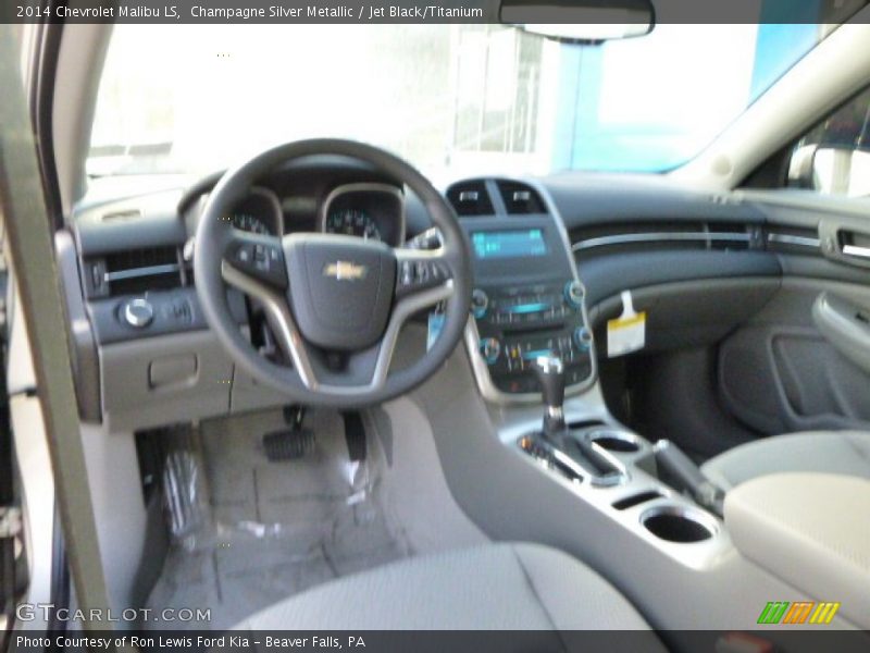 Champagne Silver Metallic / Jet Black/Titanium 2014 Chevrolet Malibu LS
