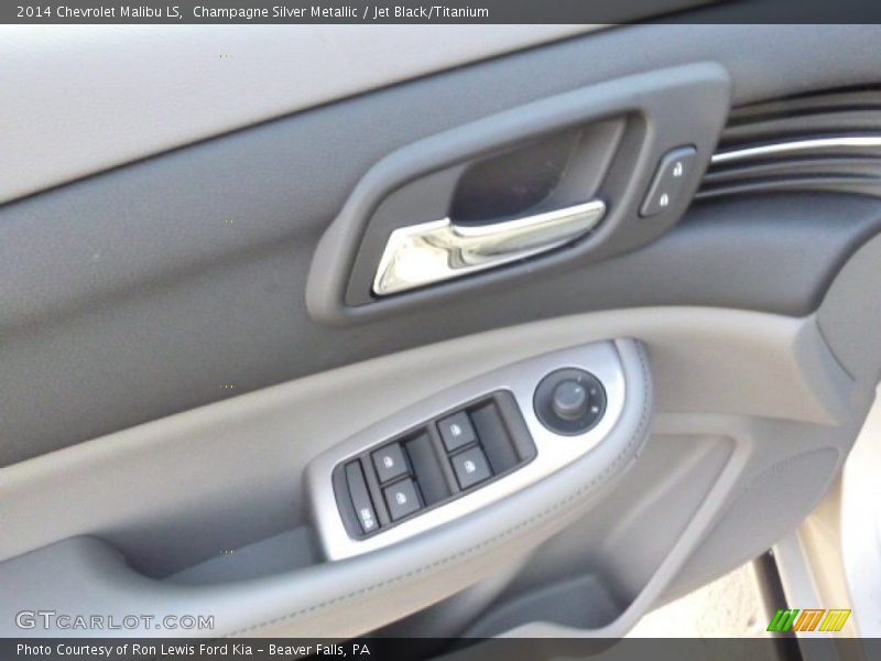 Champagne Silver Metallic / Jet Black/Titanium 2014 Chevrolet Malibu LS
