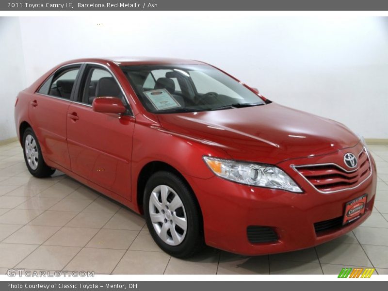 Barcelona Red Metallic / Ash 2011 Toyota Camry LE