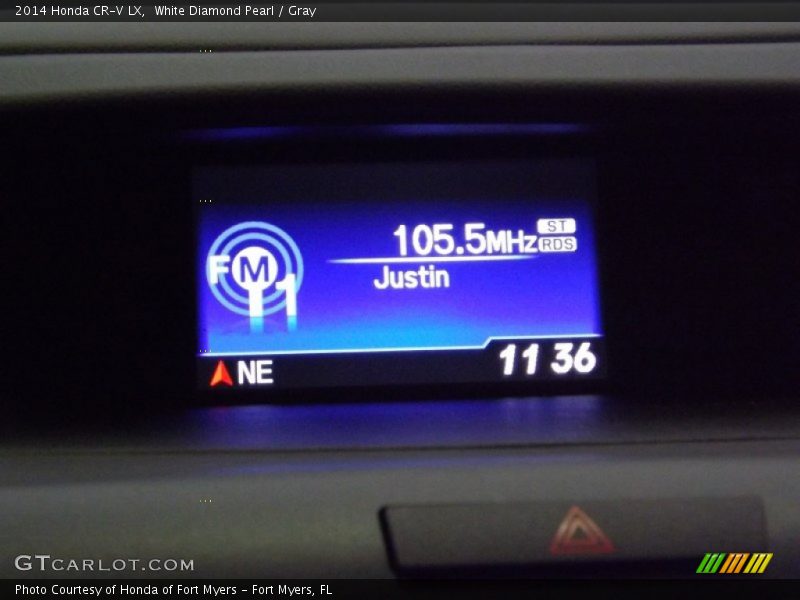 White Diamond Pearl / Gray 2014 Honda CR-V LX