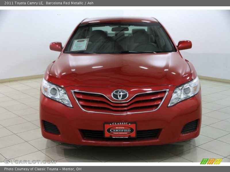 Barcelona Red Metallic / Ash 2011 Toyota Camry LE