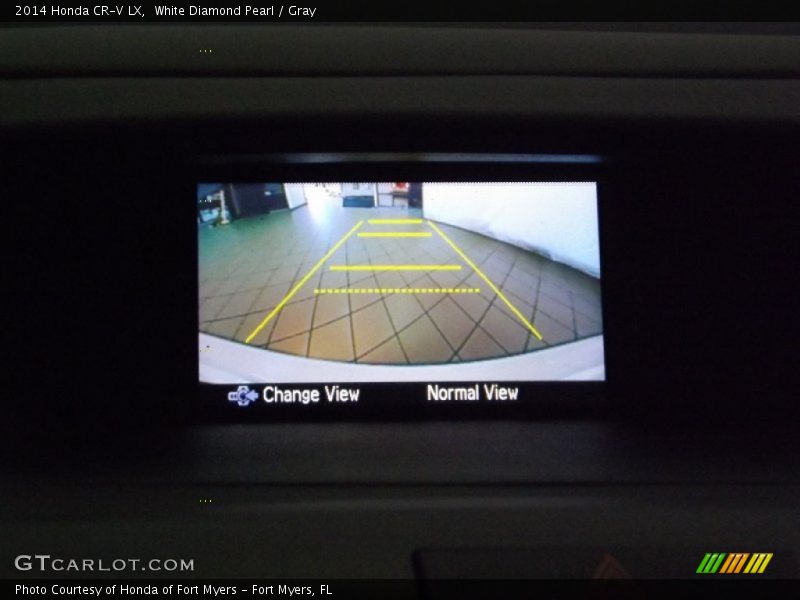 White Diamond Pearl / Gray 2014 Honda CR-V LX
