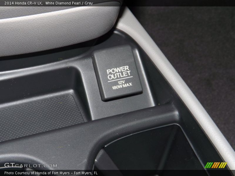 White Diamond Pearl / Gray 2014 Honda CR-V LX