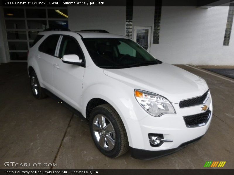 Summit White / Jet Black 2014 Chevrolet Equinox LT AWD