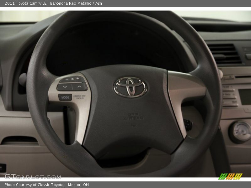 Barcelona Red Metallic / Ash 2011 Toyota Camry LE