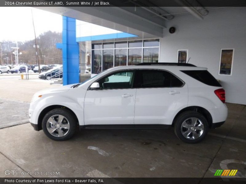 Summit White / Jet Black 2014 Chevrolet Equinox LT AWD