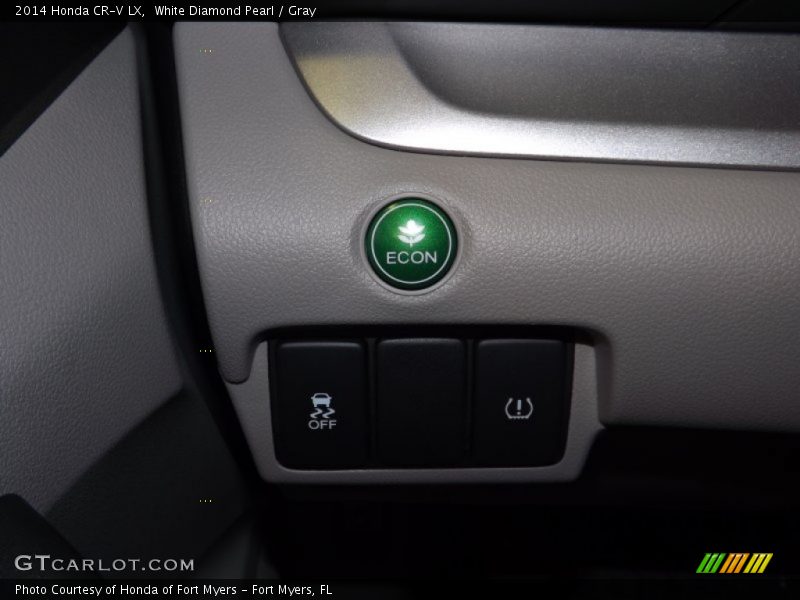 White Diamond Pearl / Gray 2014 Honda CR-V LX
