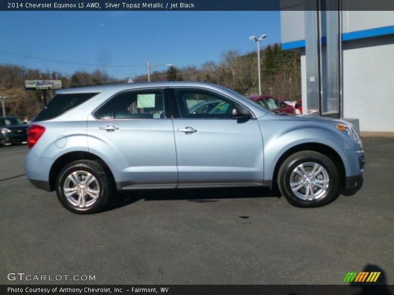 Silver Topaz Metallic / Jet Black 2014 Chevrolet Equinox LS AWD