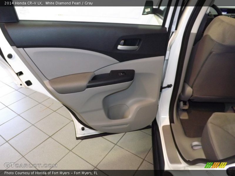 White Diamond Pearl / Gray 2014 Honda CR-V LX