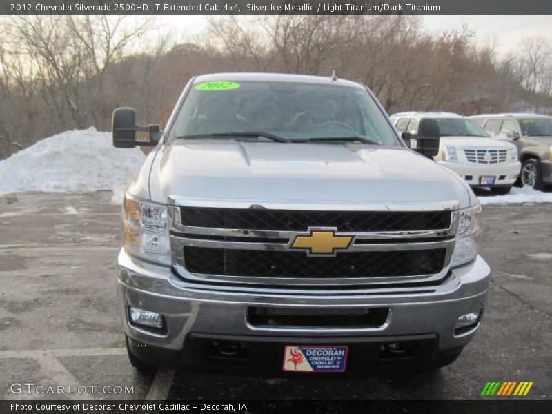 Silver Ice Metallic / Light Titanium/Dark Titanium 2012 Chevrolet Silverado 2500HD LT Extended Cab 4x4