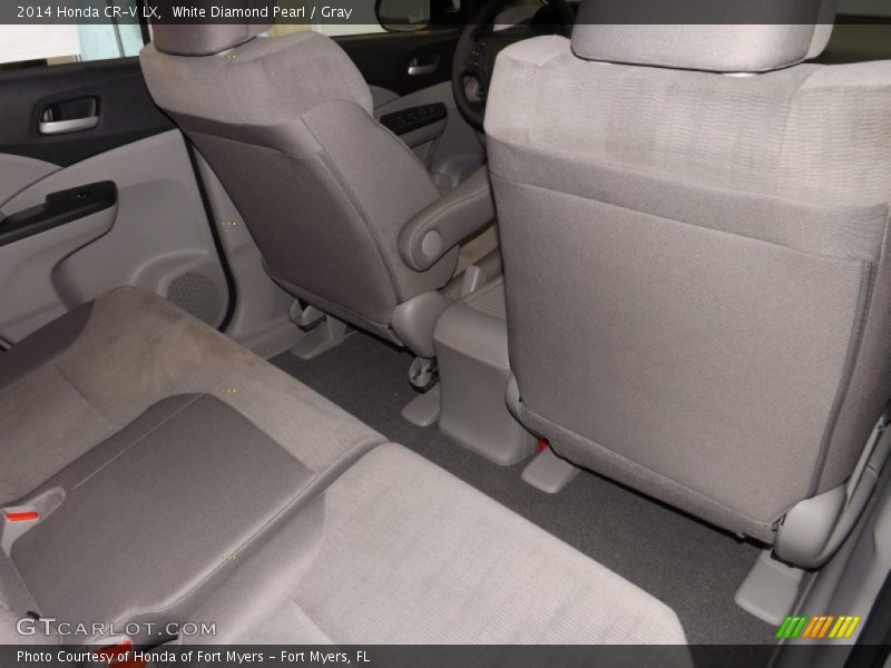 White Diamond Pearl / Gray 2014 Honda CR-V LX