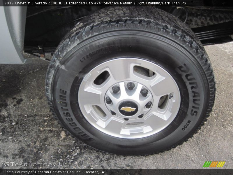 Silver Ice Metallic / Light Titanium/Dark Titanium 2012 Chevrolet Silverado 2500HD LT Extended Cab 4x4