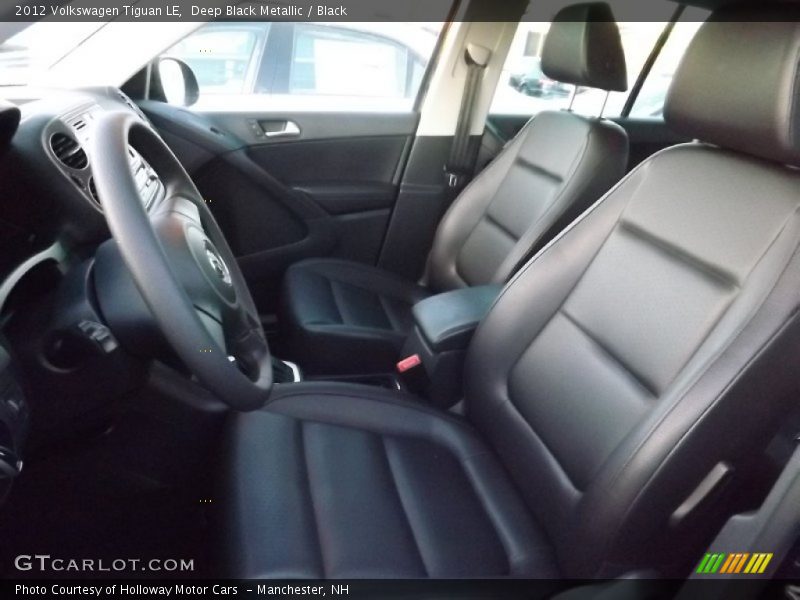 Deep Black Metallic / Black 2012 Volkswagen Tiguan LE