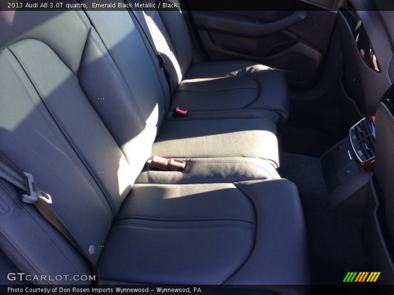 Emerald Black Metallic / Black 2013 Audi A8 3.0T quattro