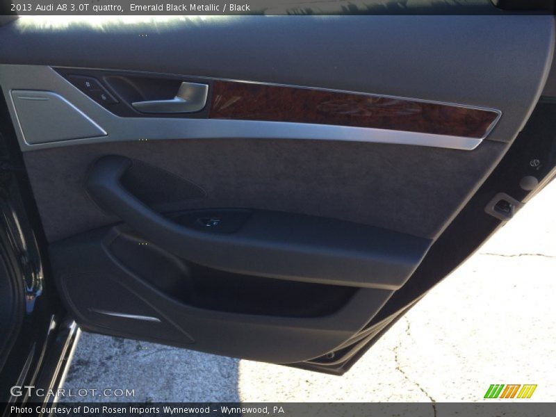 Emerald Black Metallic / Black 2013 Audi A8 3.0T quattro