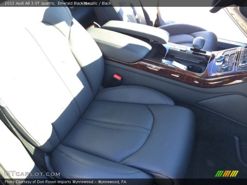 Emerald Black Metallic / Black 2013 Audi A8 3.0T quattro