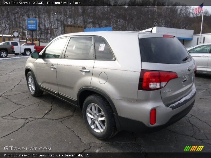 Titanium Silver / Black 2014 Kia Sorento LX AWD