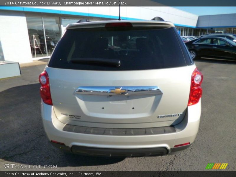 Champagne Silver Metallic / Jet Black 2014 Chevrolet Equinox LT AWD
