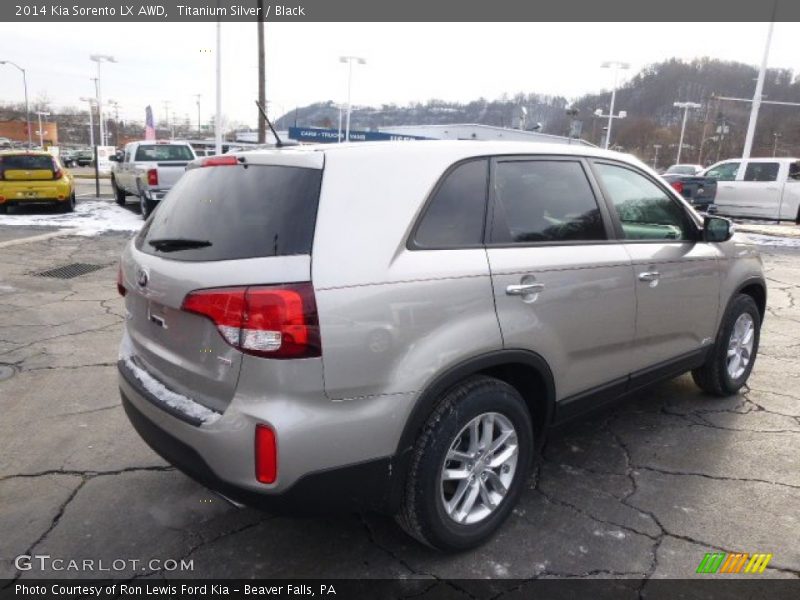 Titanium Silver / Black 2014 Kia Sorento LX AWD