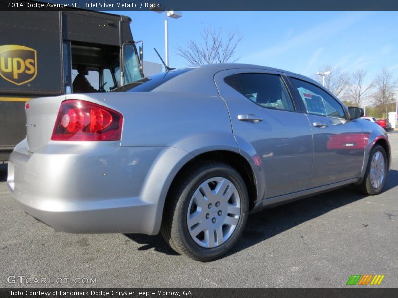 Billet Silver Metallic / Black 2014 Dodge Avenger SE