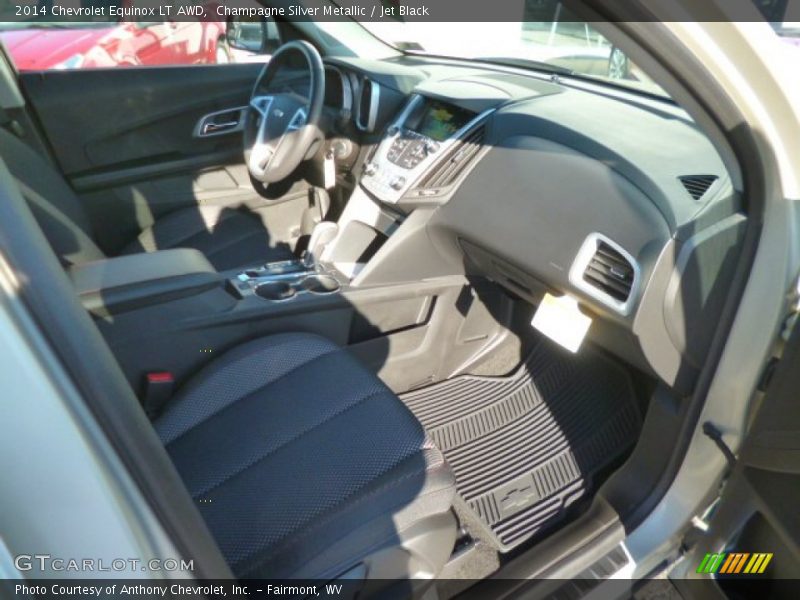 Champagne Silver Metallic / Jet Black 2014 Chevrolet Equinox LT AWD