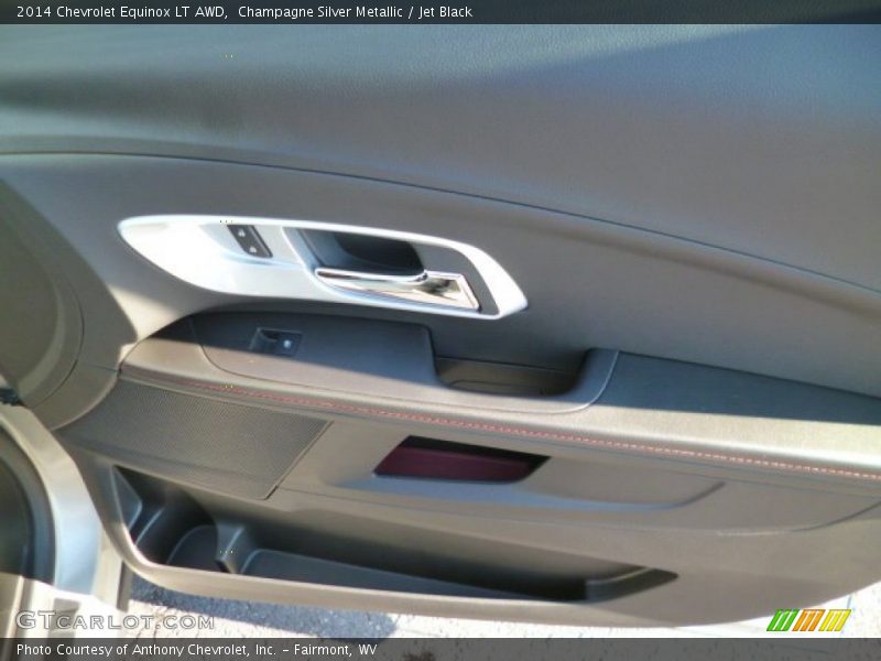 Champagne Silver Metallic / Jet Black 2014 Chevrolet Equinox LT AWD