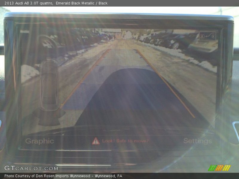 Emerald Black Metallic / Black 2013 Audi A8 3.0T quattro