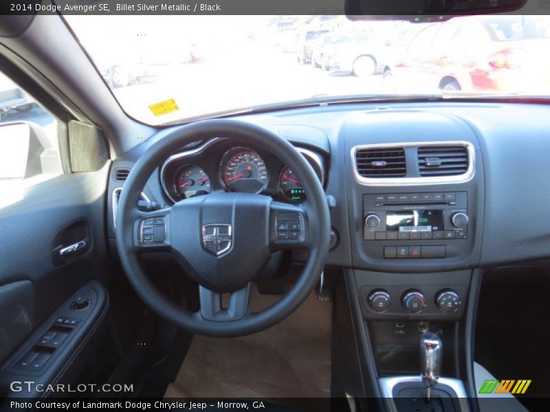 Billet Silver Metallic / Black 2014 Dodge Avenger SE