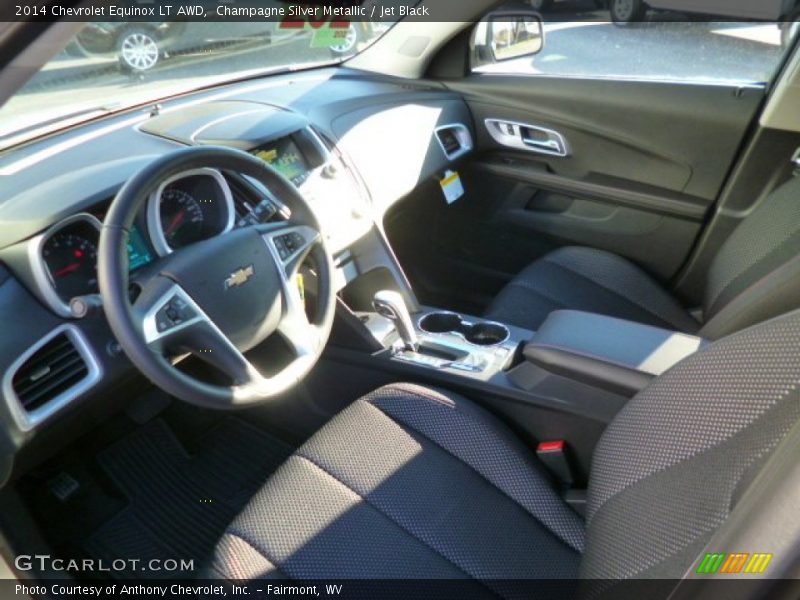 Champagne Silver Metallic / Jet Black 2014 Chevrolet Equinox LT AWD
