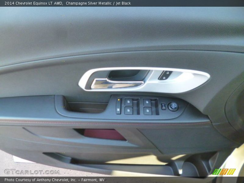Champagne Silver Metallic / Jet Black 2014 Chevrolet Equinox LT AWD
