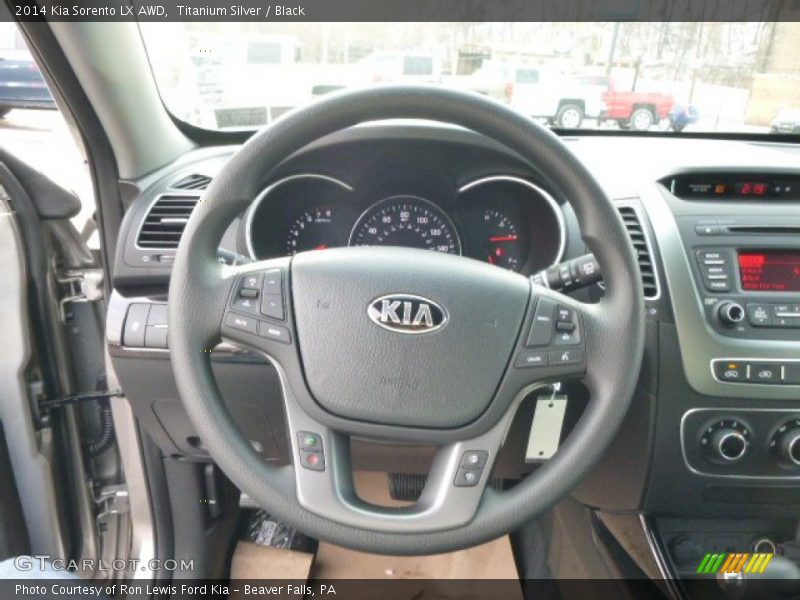 Titanium Silver / Black 2014 Kia Sorento LX AWD