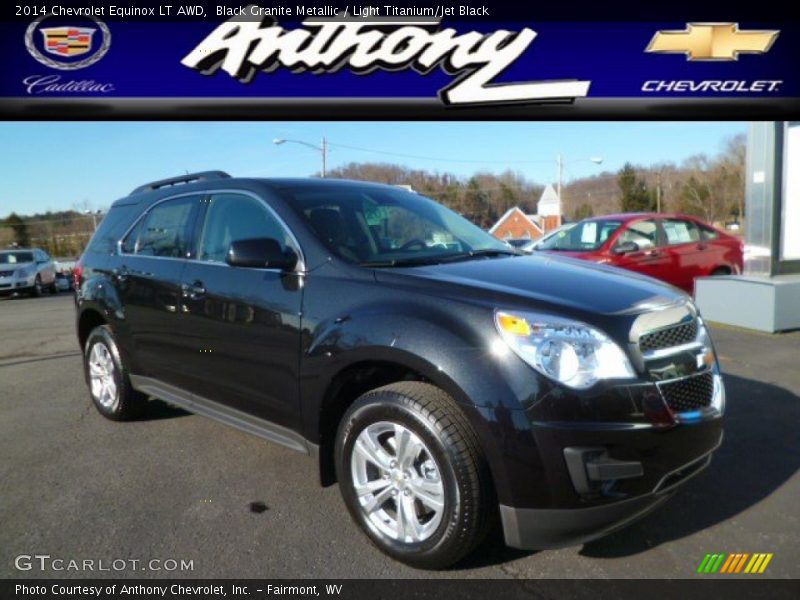 Black Granite Metallic / Light Titanium/Jet Black 2014 Chevrolet Equinox LT AWD