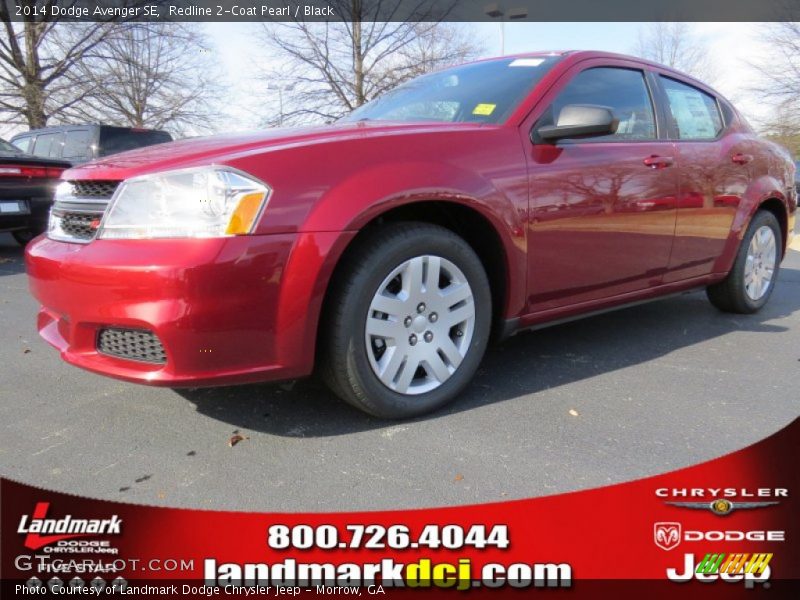 Redline 2-Coat Pearl / Black 2014 Dodge Avenger SE