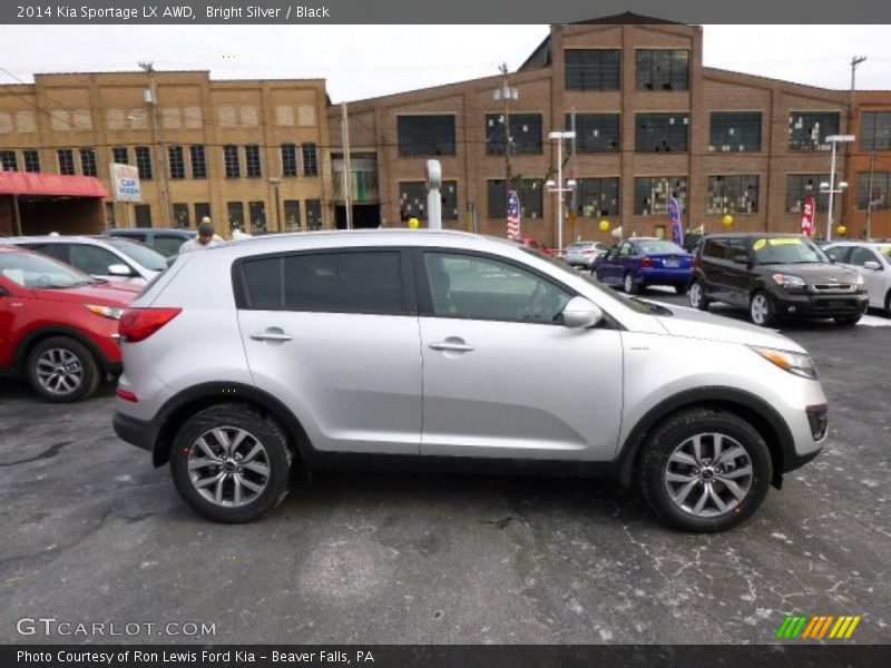 Bright Silver / Black 2014 Kia Sportage LX AWD