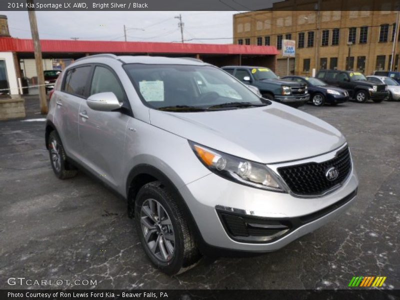 Bright Silver / Black 2014 Kia Sportage LX AWD