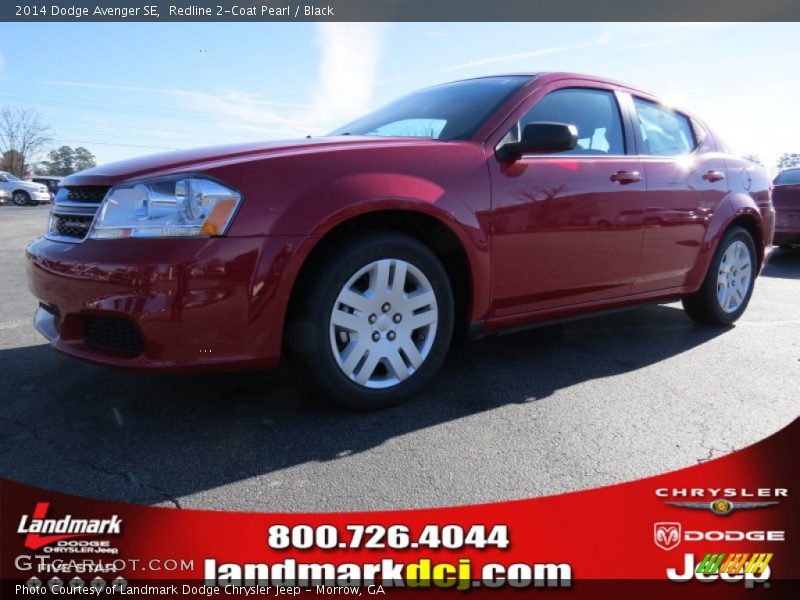Redline 2-Coat Pearl / Black 2014 Dodge Avenger SE