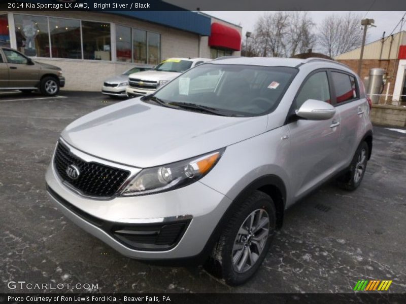 Bright Silver / Black 2014 Kia Sportage LX AWD