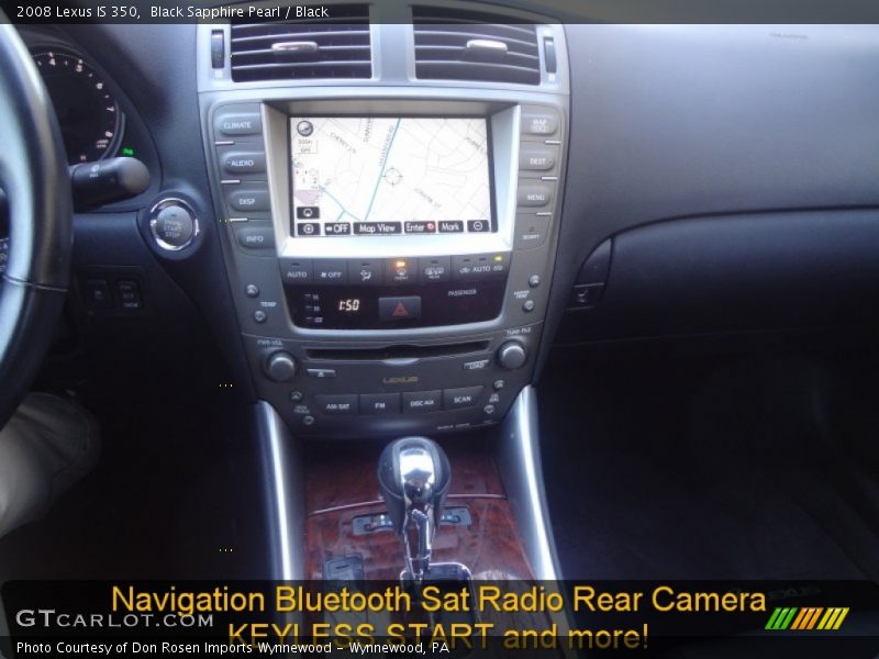Black Sapphire Pearl / Black 2008 Lexus IS 350