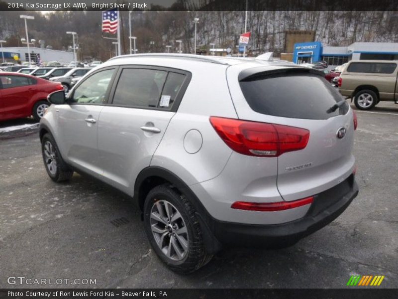 Bright Silver / Black 2014 Kia Sportage LX AWD