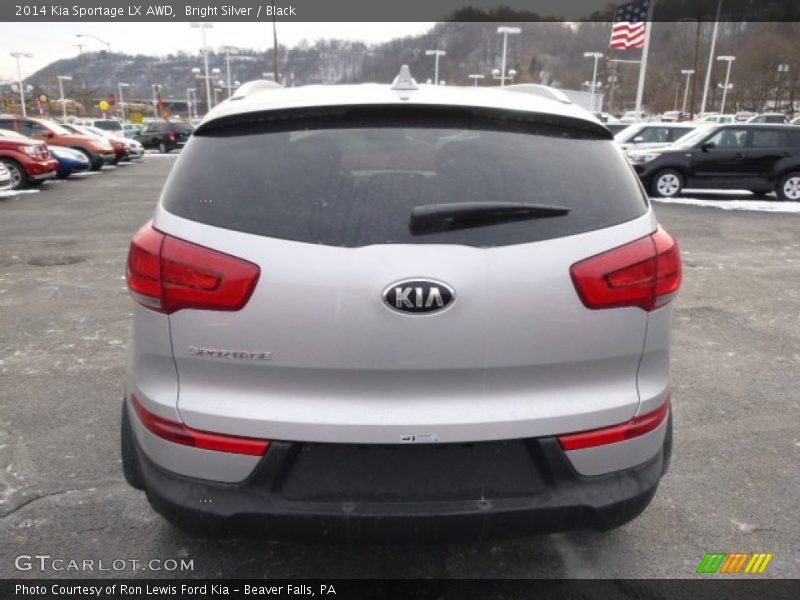 Bright Silver / Black 2014 Kia Sportage LX AWD