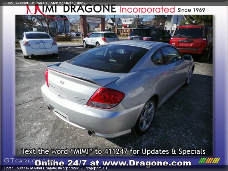 Sterling Silver / Black 2005 Hyundai Tiburon GT