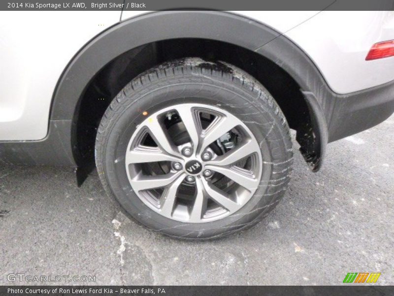 Bright Silver / Black 2014 Kia Sportage LX AWD