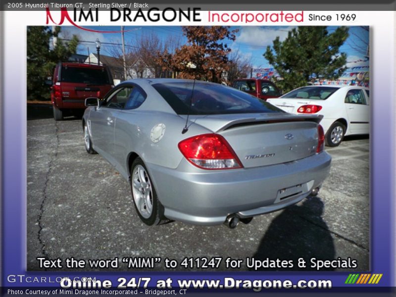 Sterling Silver / Black 2005 Hyundai Tiburon GT