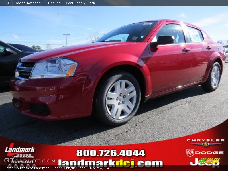 Redline 2-Coat Pearl / Black 2014 Dodge Avenger SE
